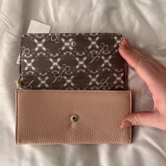 NWT Jessica Simpson Linea Wallet in blush fog - Picture 4 of 7